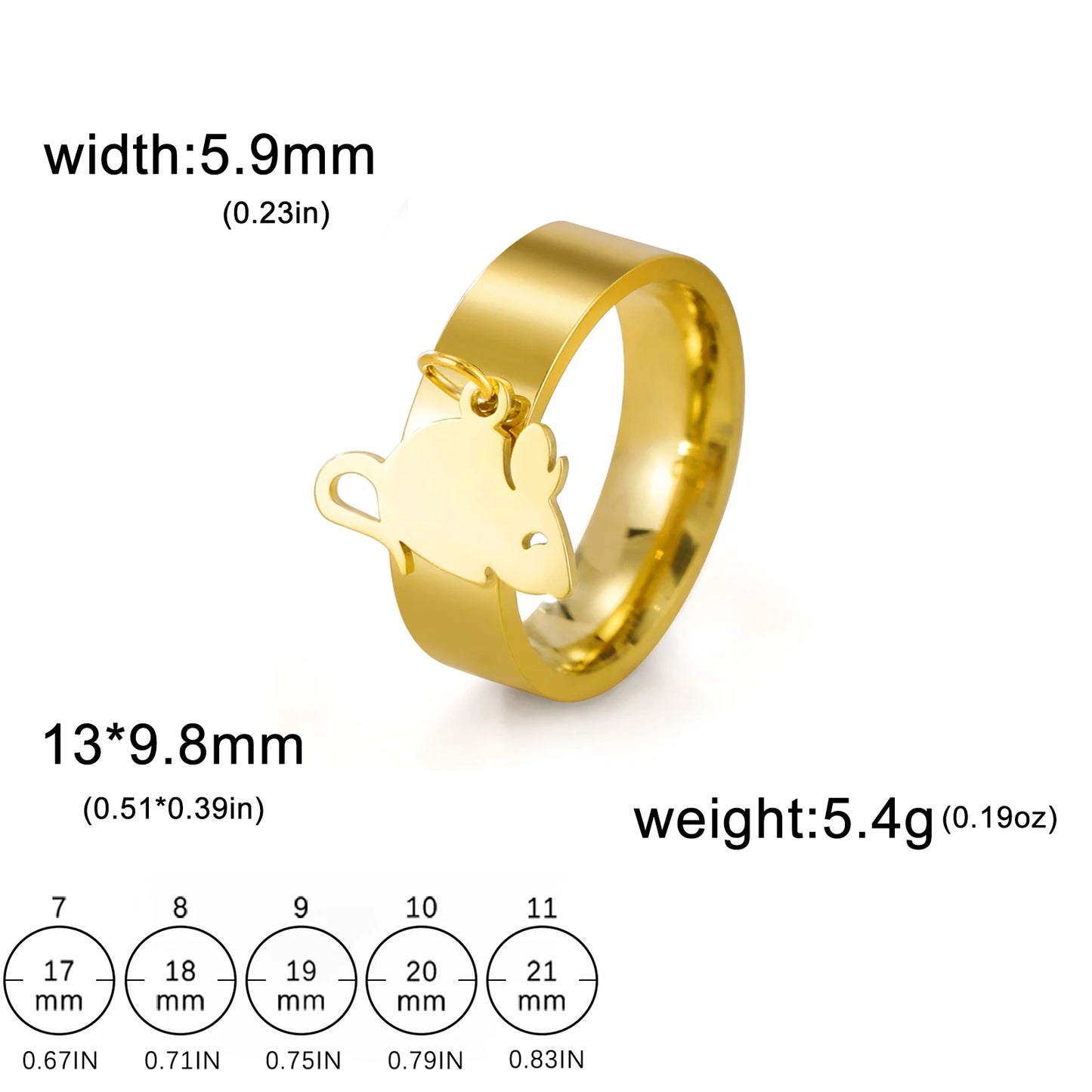 Minimalist Floral Stainless Steel Ring