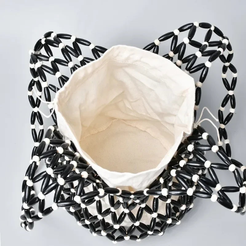 Woven Bead Hollow Artisan Bucket