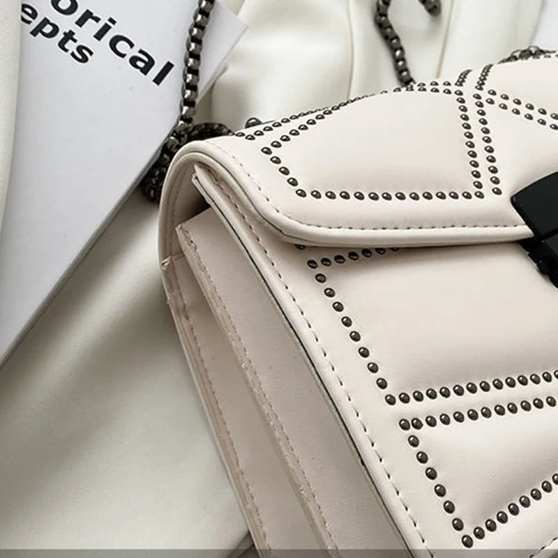 Rivet Vintage Chain Crossbody Bag