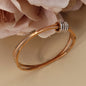 Hollow Crystal Half Face Bangle