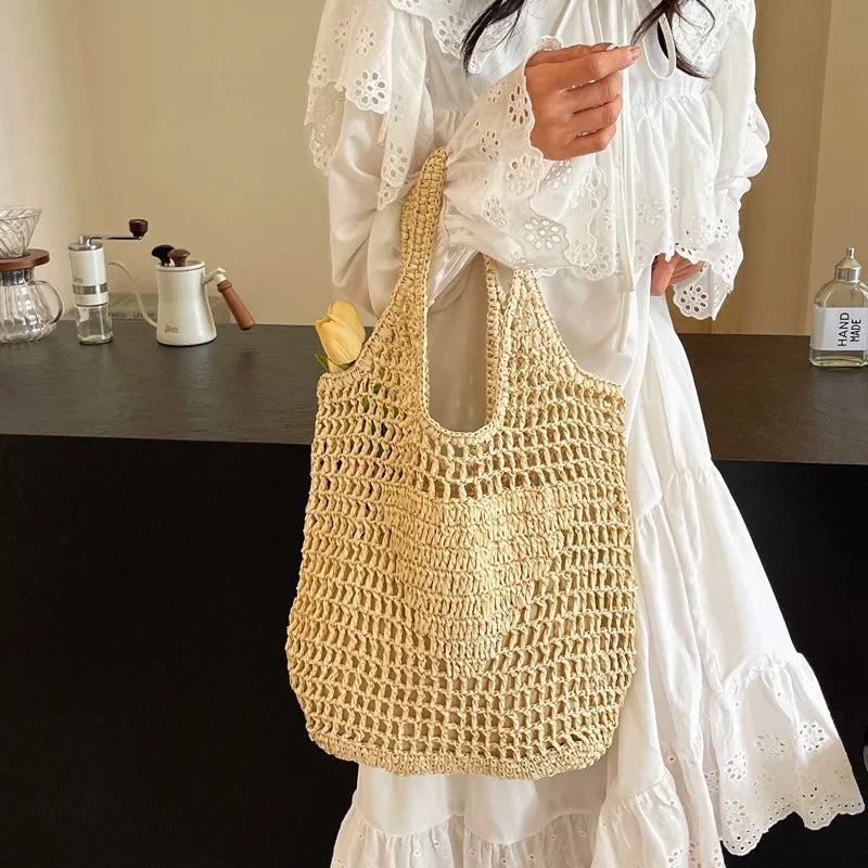 Large Format Rattan Designer Bag