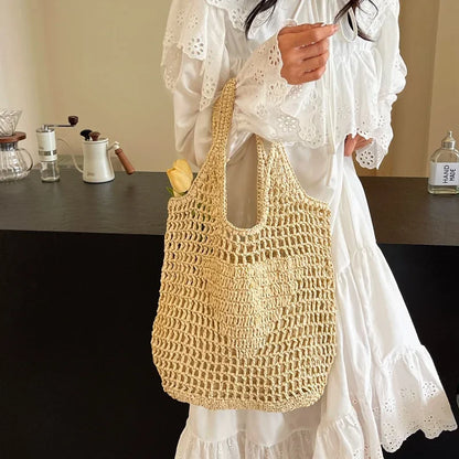 Large Format Rattan Designer Bag