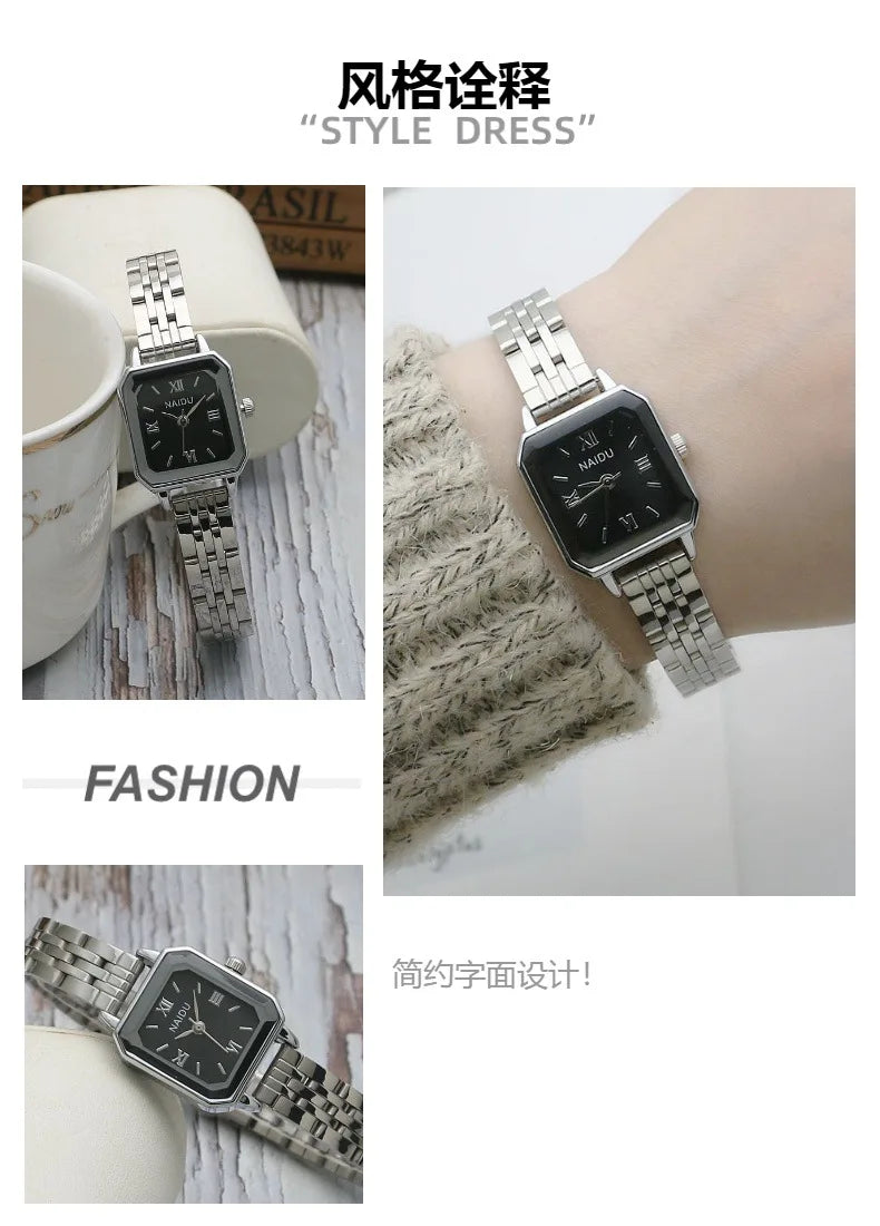 Signature Square Stainless Steel Watch