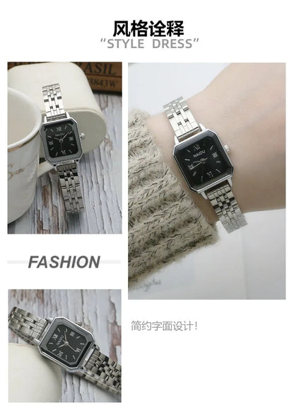 Signature Square Stainless Steel Watch