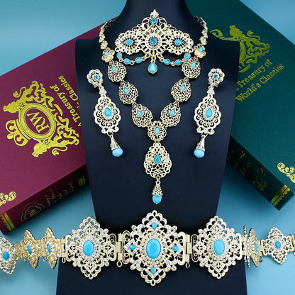 Arabic Crystal Bridal Jewelry Set