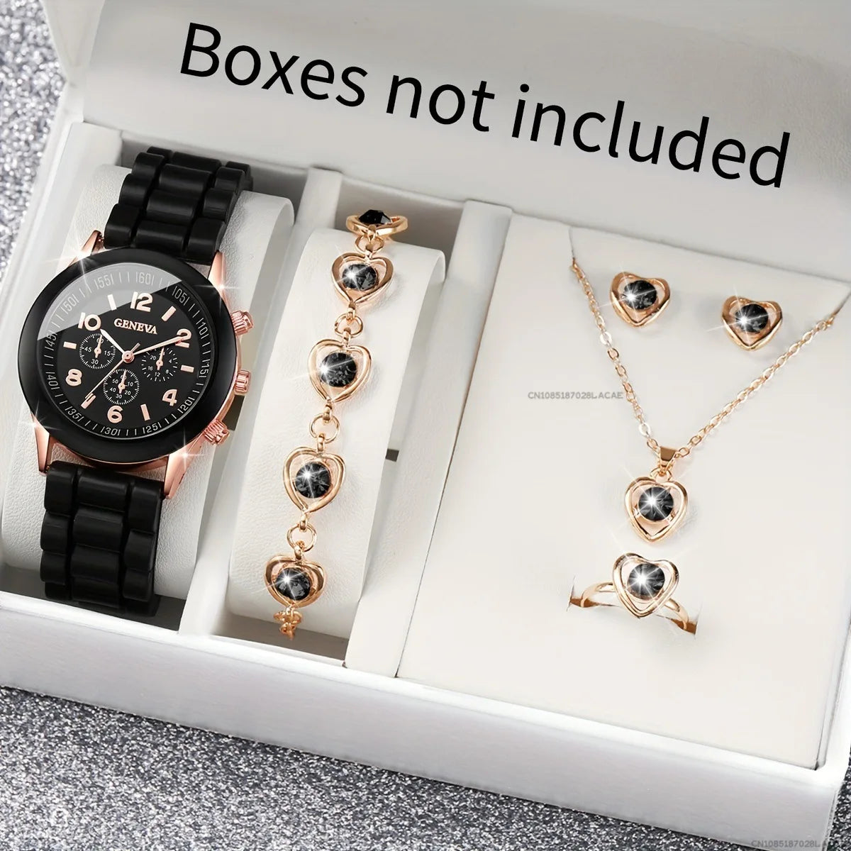 Heart Motif Butterfly Jewelry Set