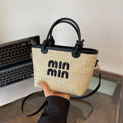 Embroidered Thread Beach Artisan Bag