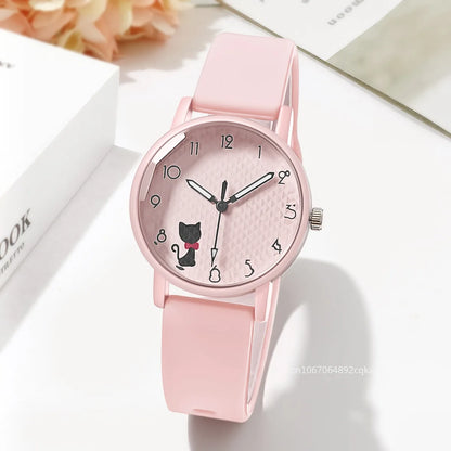 Whimsical Cat Bracelet Silicone Watch