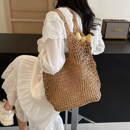 Large Format Rattan Designer Bag