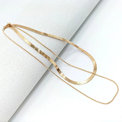 Double Layer Snake Chain Necklace