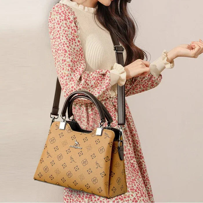 Iconic Grained Leather Crossbody Bag