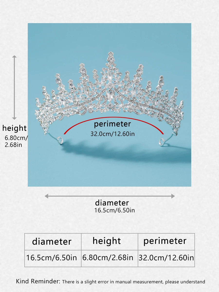 Dubai Royal Crystal Tiara Set