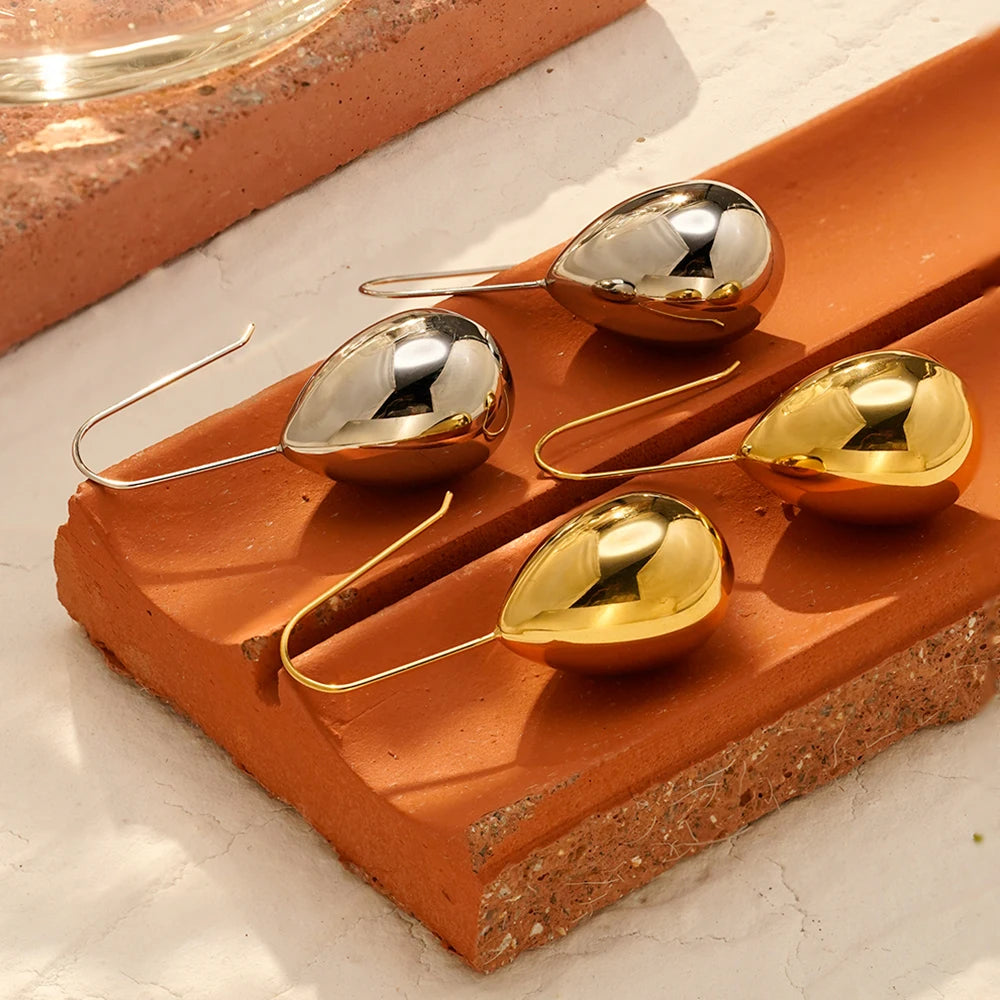 Hollow Rain Drop Delicate Earrings
