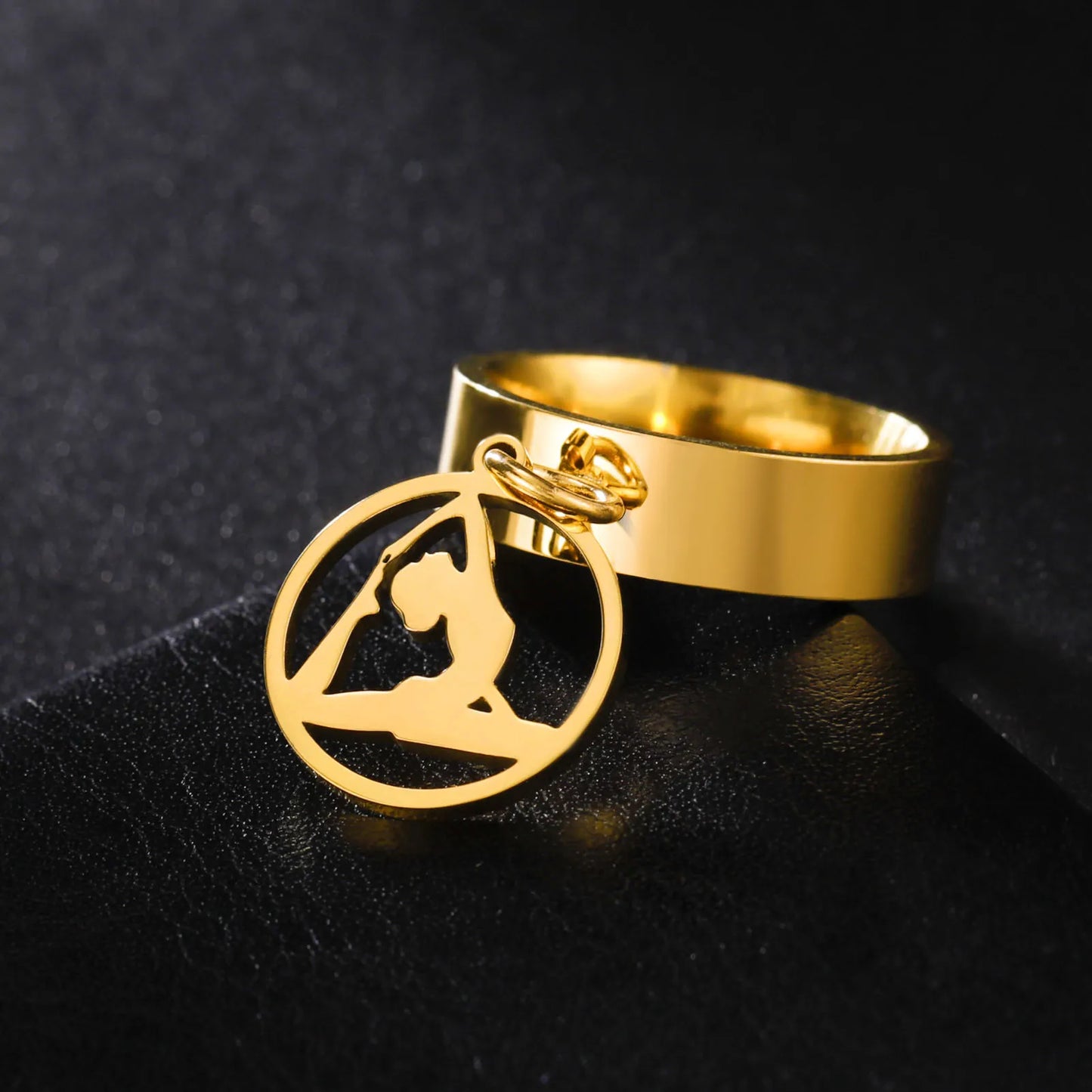 Minimalist Floral Stainless Steel Ring