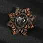 Rhinestone Ginkgo Crystal Office Brooch
