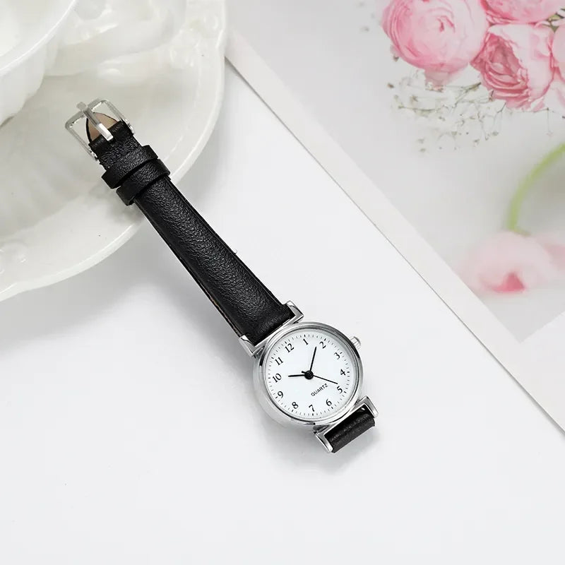 Petite Leather Classic Round Watch