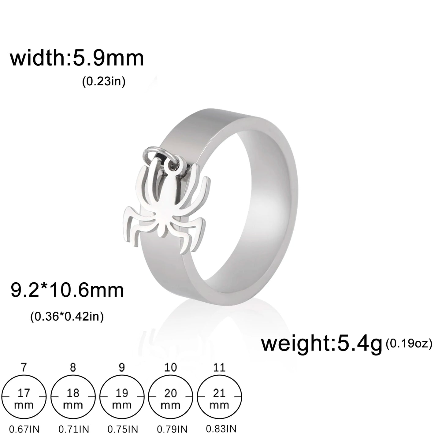 Minimalist Floral Stainless Steel Ring