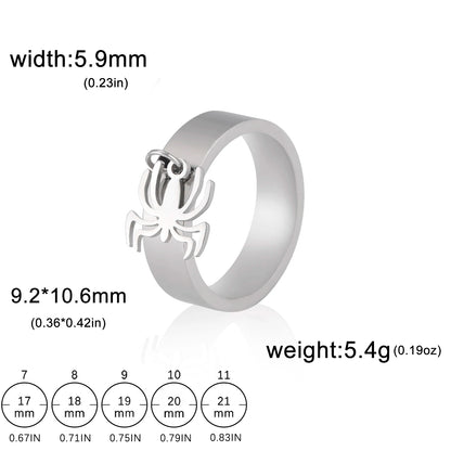 Minimalist Floral Stainless Steel Ring
