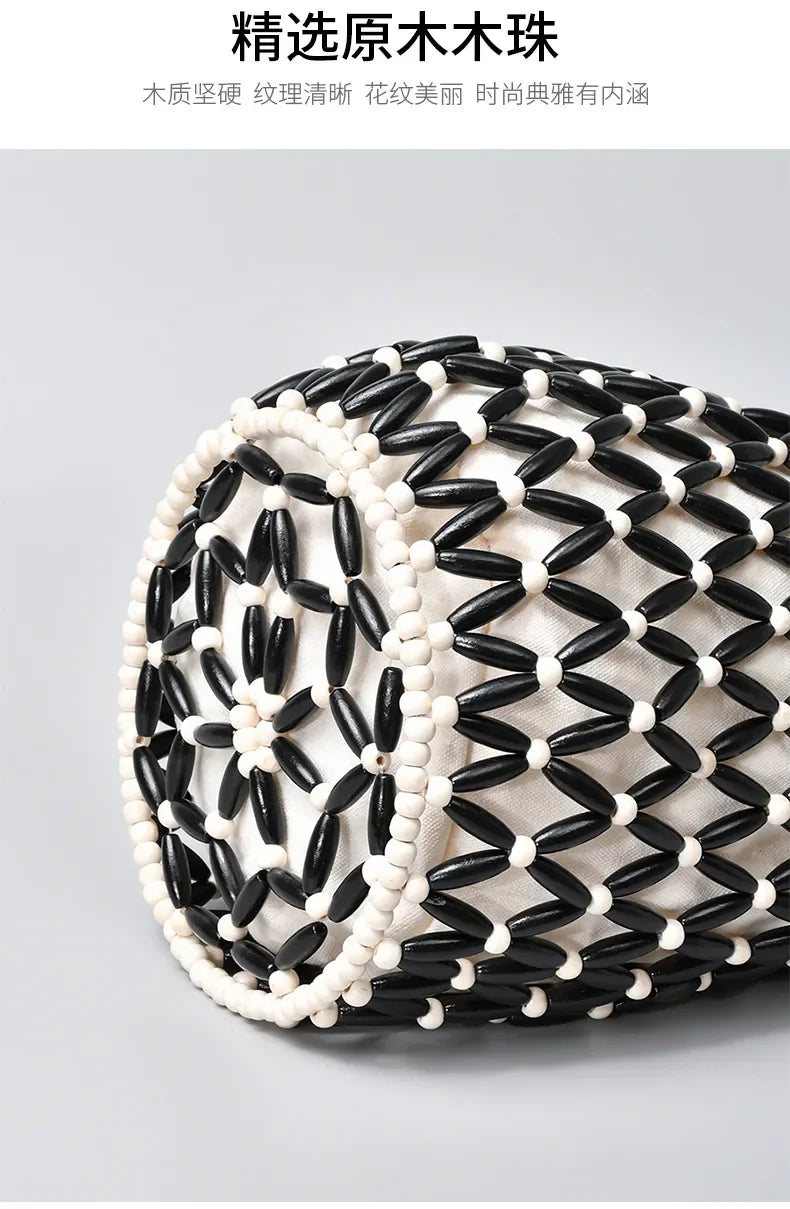 Woven Bead Hollow Artisan Bucket