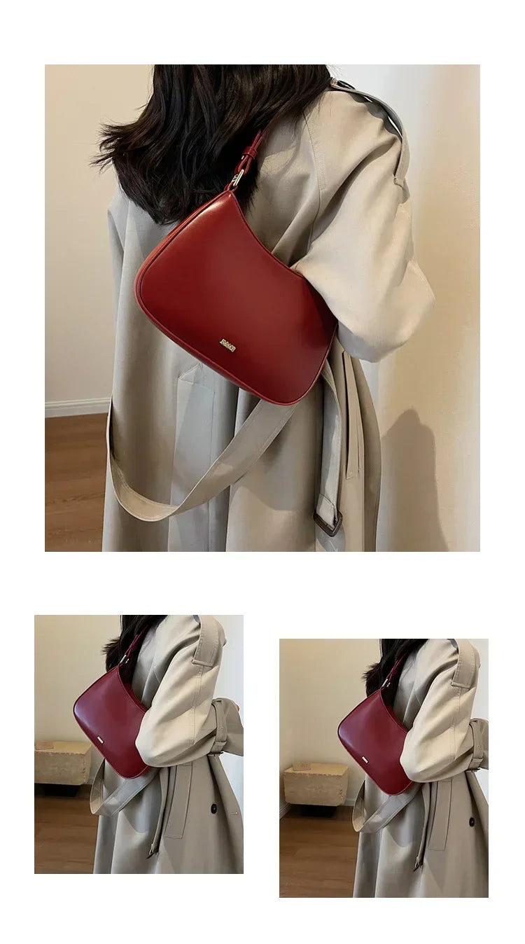 Bridal Crimson Leather Wedding Sling