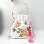 Embroidered Silk Heritage Bucket Bag