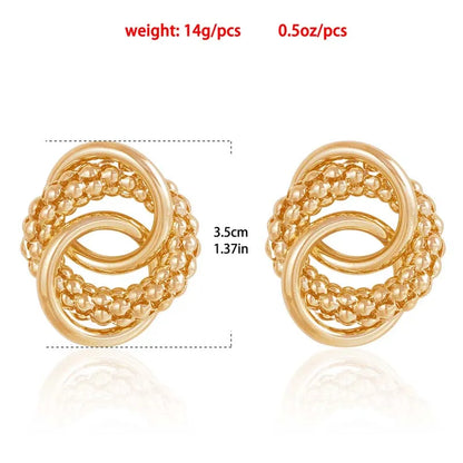 Geometric Irregular Metal Wrap Earrings