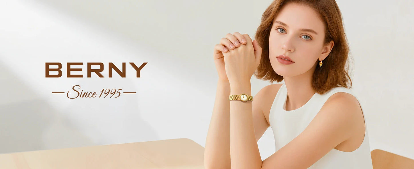 Gilded Brilliance Jewelry Bracelet Watch