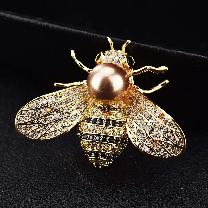 Tulip Flower Pearl Gala Brooch