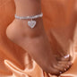 Copper Inlaid Diamond Foot Anklet