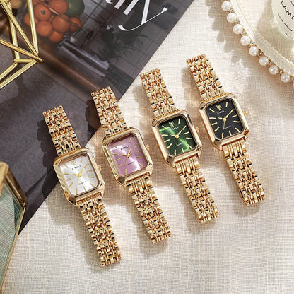 Rectangle Steel Band Quartz Watch