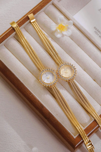 Wheat Ear Rhinestone Jewelry Watch