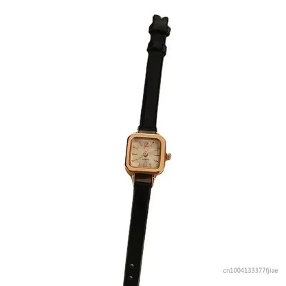 Elegant Square Dial Leather Watch