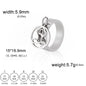 Minimalist Floral Stainless Steel Ring