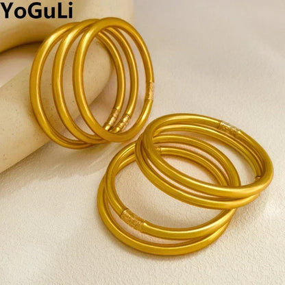 Silicone Soft Gilded Party Bangles