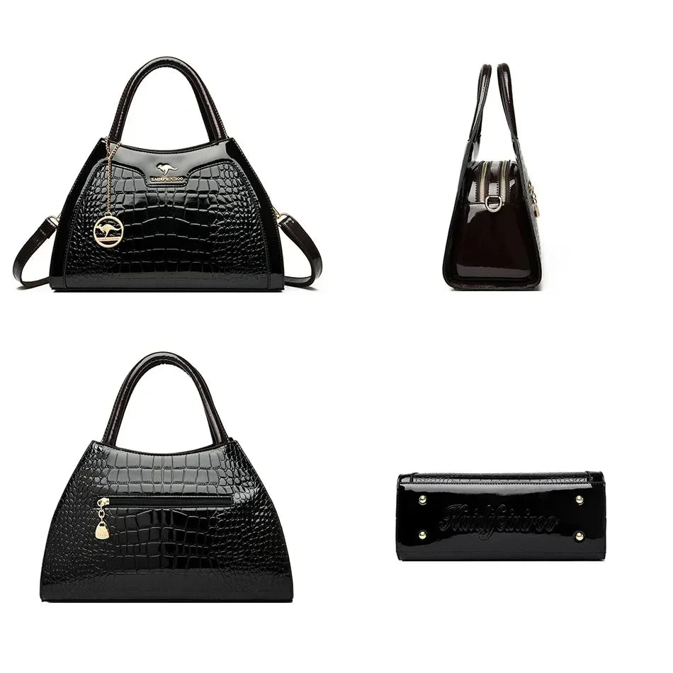 Iconic Grained Leather Crossbody Bag