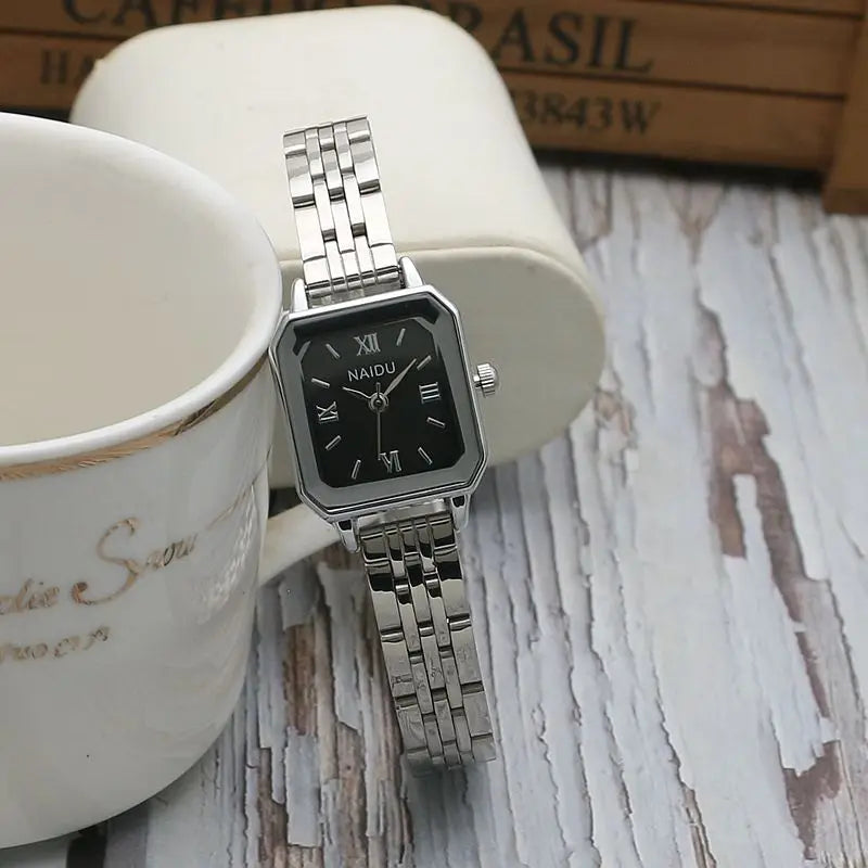 Signature Square Stainless Steel Watch