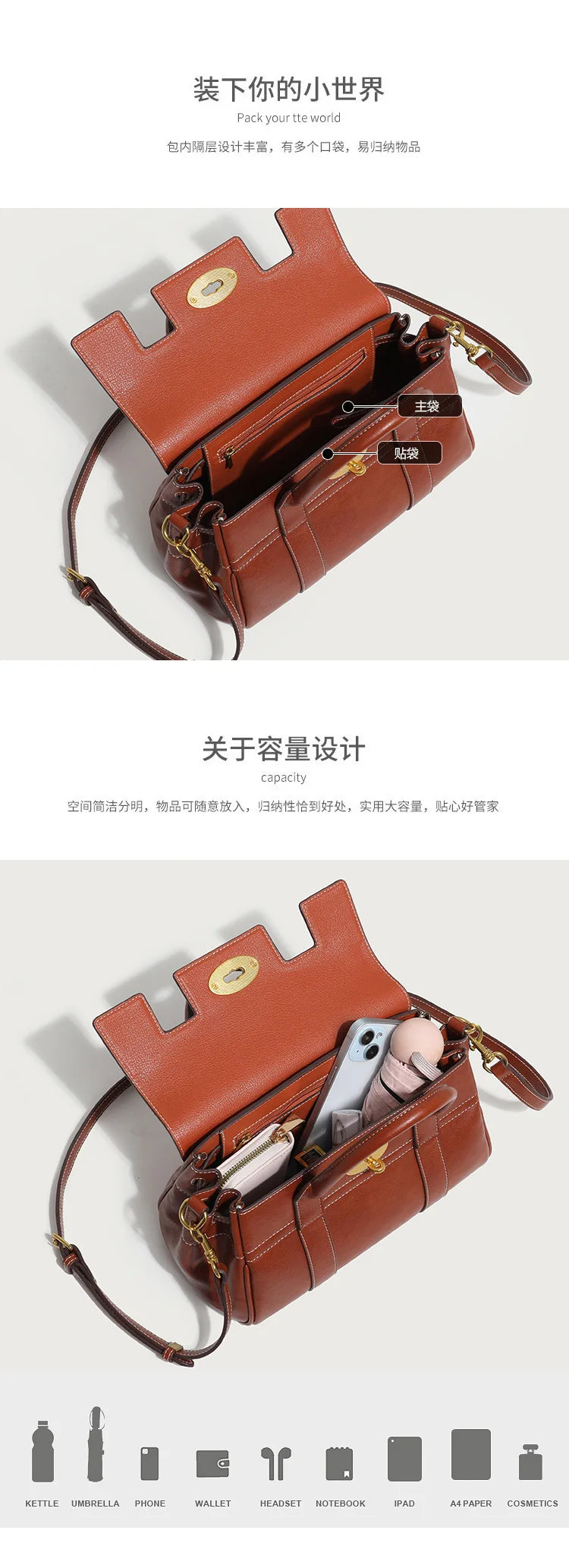 Soft Grain Essential Daily Handbag