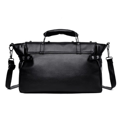 Noir Punk Skull Motif Tote