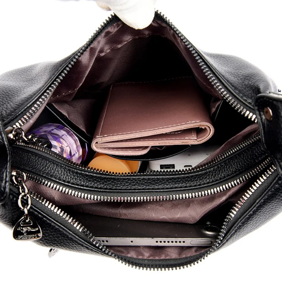 New Style Grained Messenger Bag
