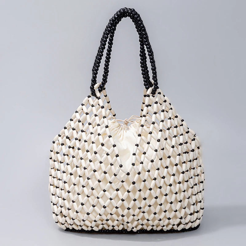 Retro Summer Handwoven Bucket Bag