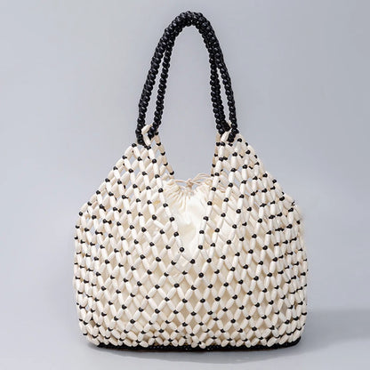 Retro Summer Handwoven Bucket Bag