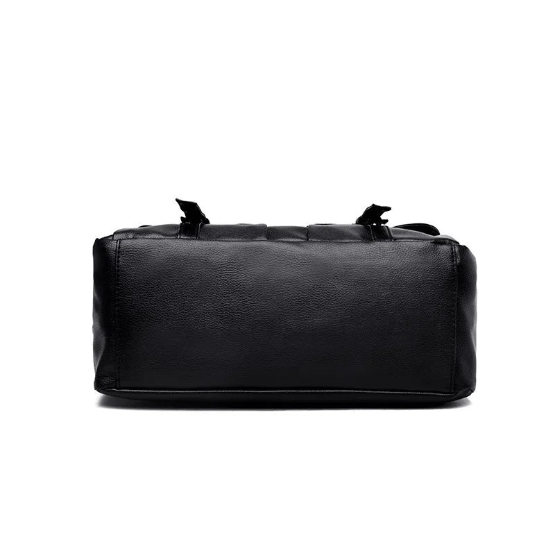 Noir Punk Skull Motif Tote