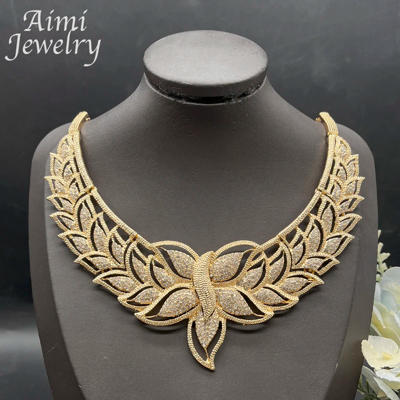 18K Gold Plated African Set