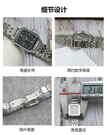 Signature Square Stainless Steel Watch