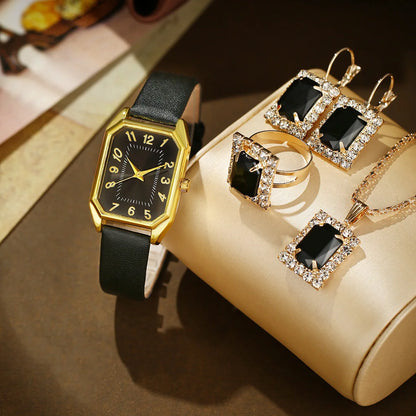 Square Quartz Minimalist Watch Suite