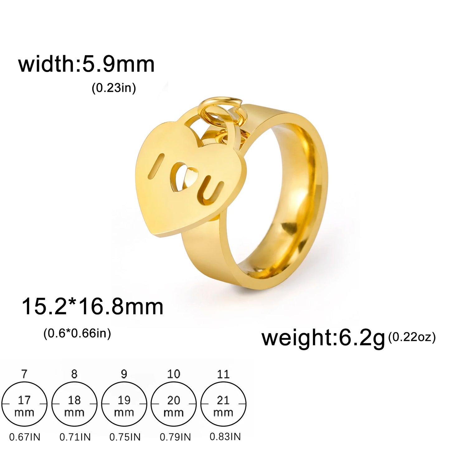 Minimalist Floral Stainless Steel Ring