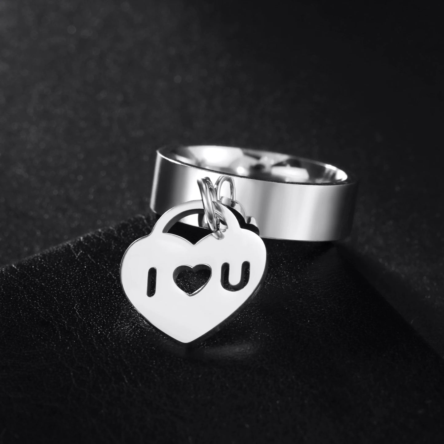 Minimalist Floral Stainless Steel Ring