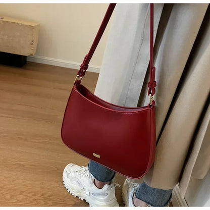 Bridal Crimson Leather Wedding Sling