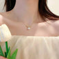 Pearl Tassel Snake Bone Necklace