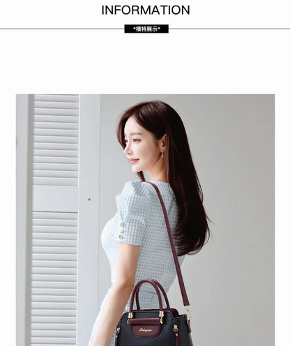 European Color-Block Office Wallet Bag